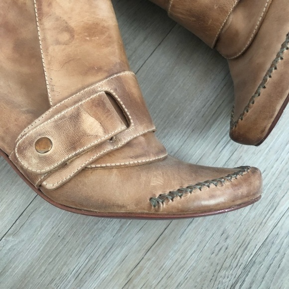 Goka Handmade Specialty Cobbled Leather Bootie​ - Picture 2 of 8